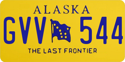 AK license plate GVV544