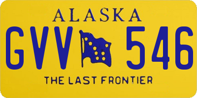 AK license plate GVV546