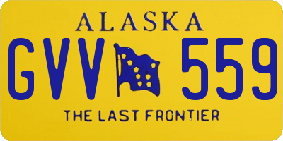 AK license plate GVV559