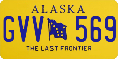 AK license plate GVV569