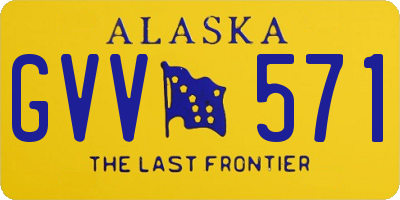 AK license plate GVV571