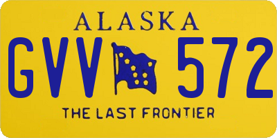 AK license plate GVV572