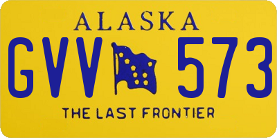 AK license plate GVV573