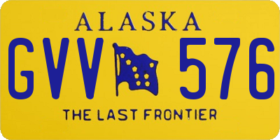 AK license plate GVV576