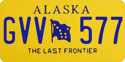 AK license plate GVV577