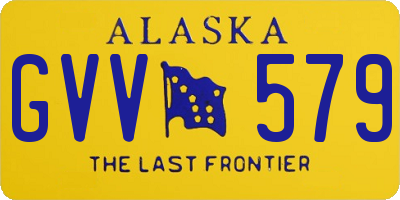 AK license plate GVV579