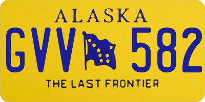 AK license plate GVV582