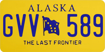 AK license plate GVV589