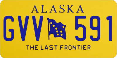 AK license plate GVV591