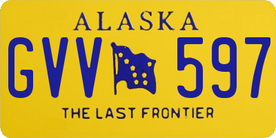 AK license plate GVV597