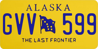 AK license plate GVV599