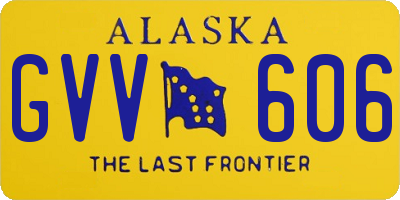 AK license plate GVV606