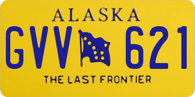 AK license plate GVV621