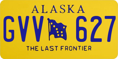 AK license plate GVV627