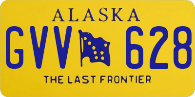 AK license plate GVV628