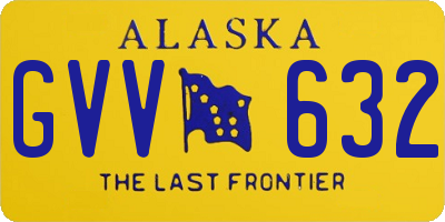 AK license plate GVV632