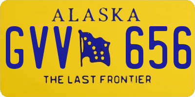 AK license plate GVV656