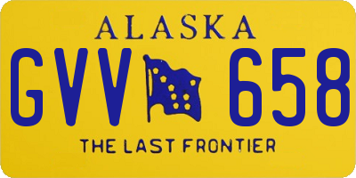 AK license plate GVV658