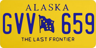 AK license plate GVV659