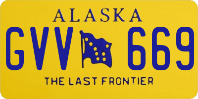 AK license plate GVV669