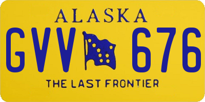 AK license plate GVV676