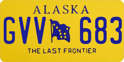 AK license plate GVV683