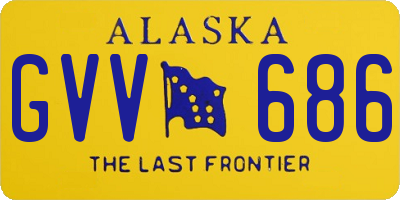 AK license plate GVV686