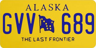 AK license plate GVV689