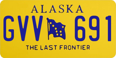 AK license plate GVV691