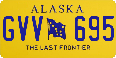 AK license plate GVV695