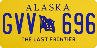 AK license plate GVV696