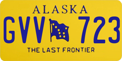 AK license plate GVV723