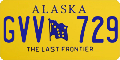 AK license plate GVV729