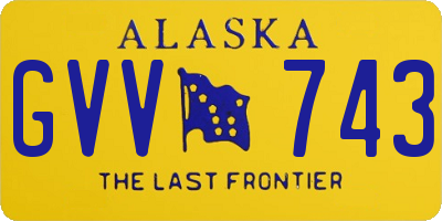 AK license plate GVV743
