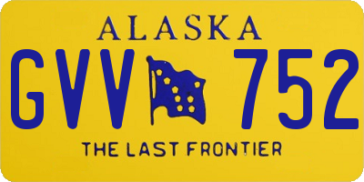 AK license plate GVV752