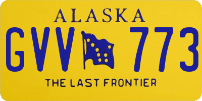 AK license plate GVV773