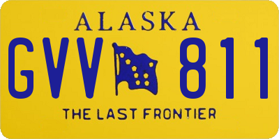 AK license plate GVV811