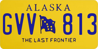 AK license plate GVV813