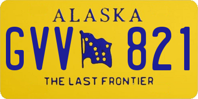 AK license plate GVV821
