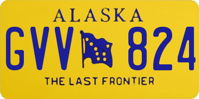 AK license plate GVV824