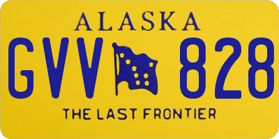 AK license plate GVV828