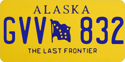 AK license plate GVV832