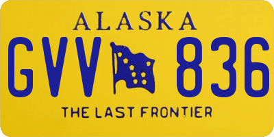 AK license plate GVV836