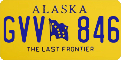 AK license plate GVV846