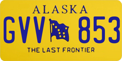 AK license plate GVV853