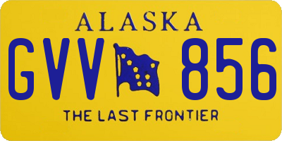 AK license plate GVV856