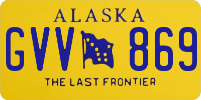 AK license plate GVV869