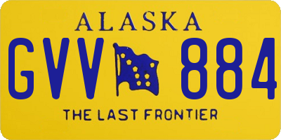 AK license plate GVV884