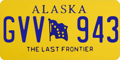 AK license plate GVV943