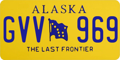 AK license plate GVV969